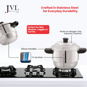 2 in 1 Sambhar Idly Maker with Triply Base