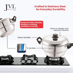 4 in 1 Classic Idly Pot with Triply Base