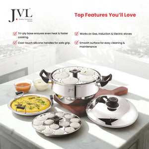 4 in 1 Classic Idly Pot with Triply Base