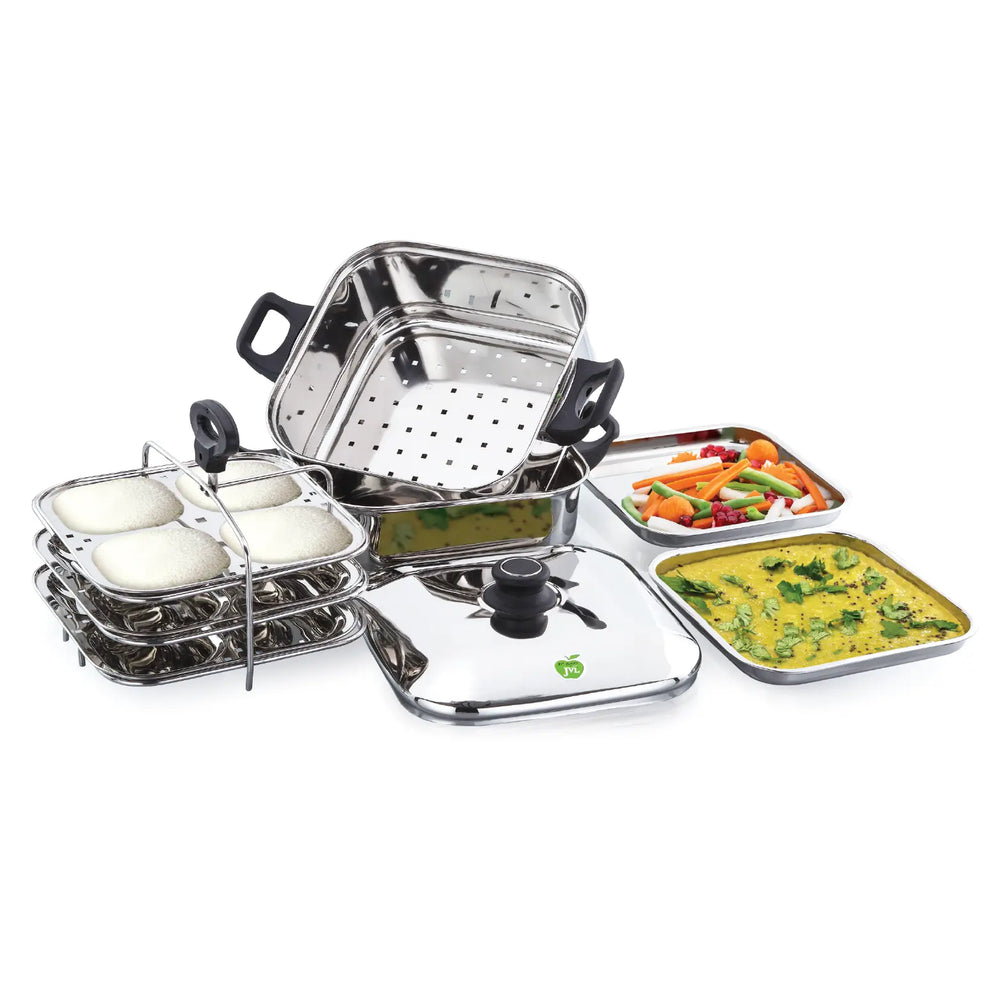 Multi Purpose Big Square Steamer with Triply Base