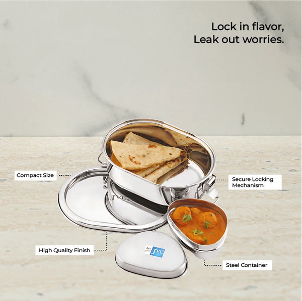 Capsule Leak Proof Lunch Box (With Steel Container)