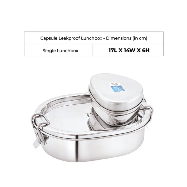 Capsule Leak Proof Lunch Box (With Steel Container)