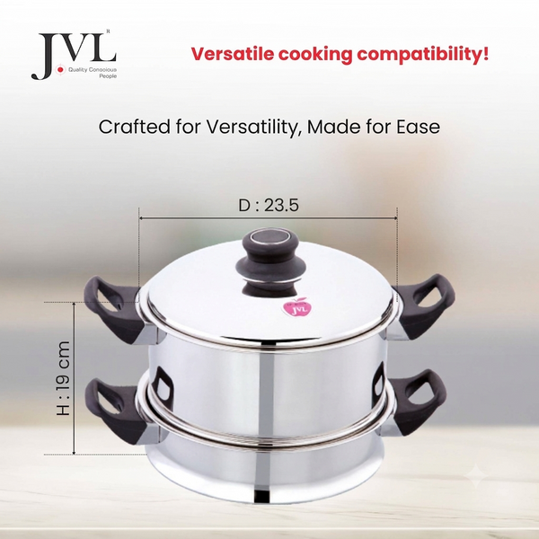 Multi Purpose Big Round Steamer with Triply Base