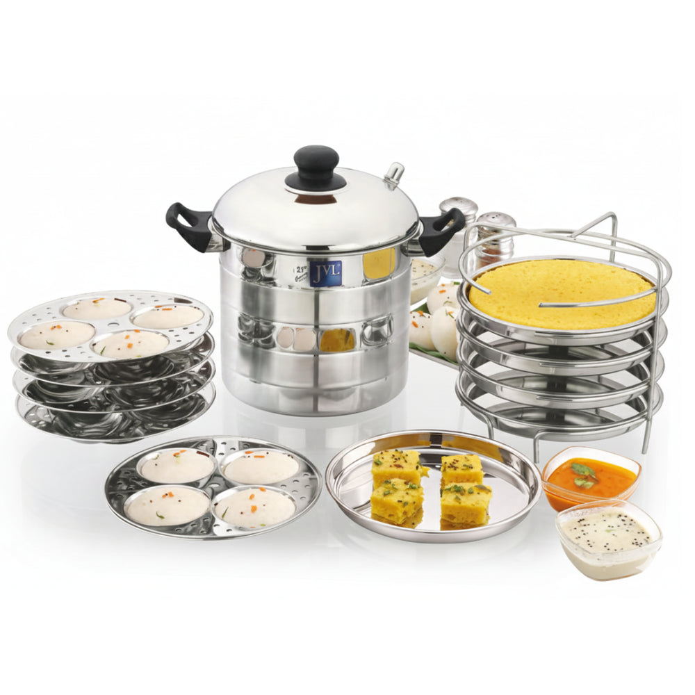 Prime Idly & Dhokla Maker with Triply Base