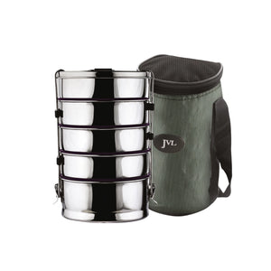 Round Leak Proof Tiffin Carrier (Pentamerous)