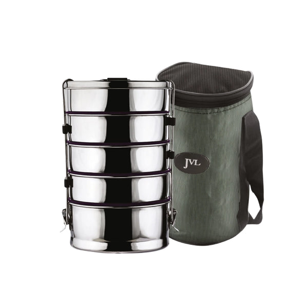 Round Leak Proof Tiffin Carrier (Pentamerous)