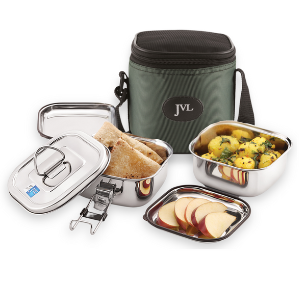 Square Leak Proof Luch Box (Two Tier)