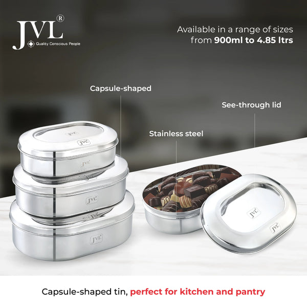 Capsule Costa Tin - Plain Steel Lid