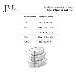 Capsule Costa Tin - Plain Steel Lid