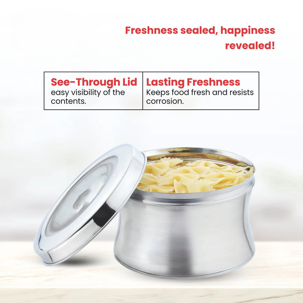 Store Tin with Curved Belly shape