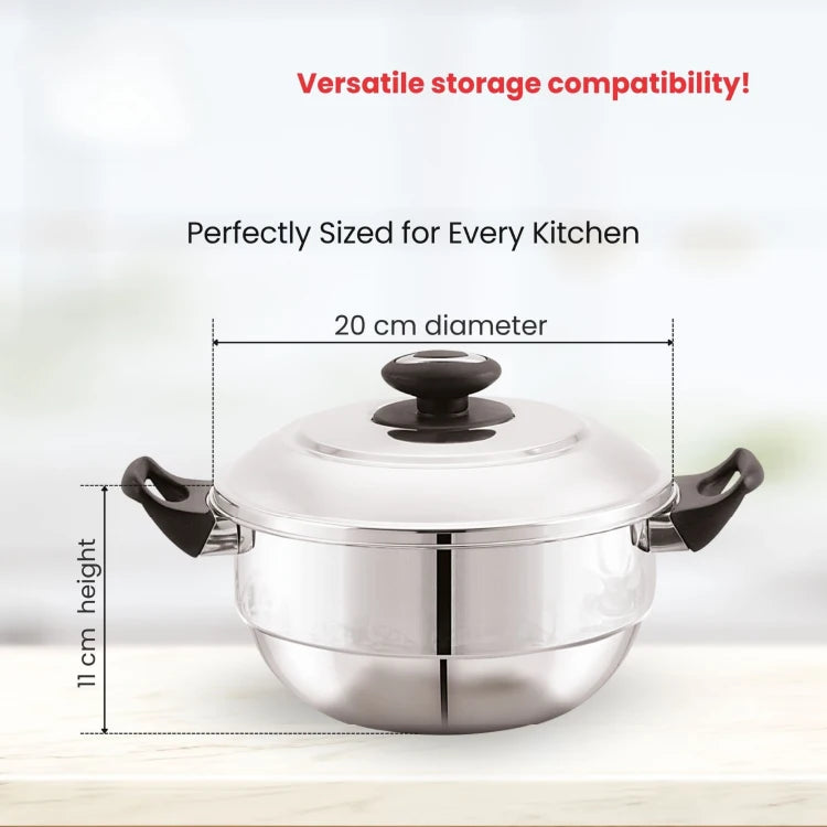 Buy Tri ply 5 in 1 Multi Kadai Online At JVL Classicware