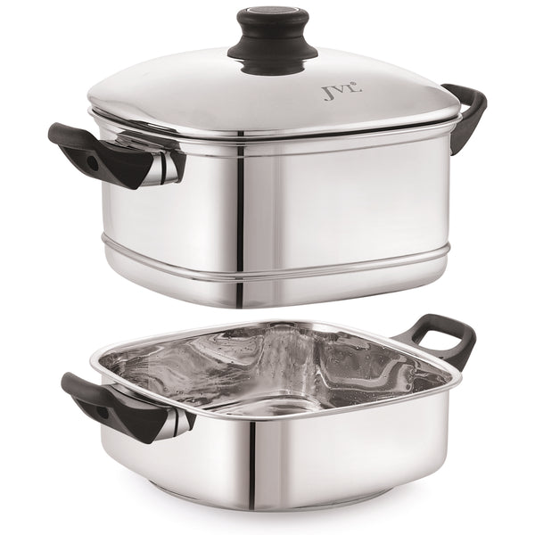 Multi Purpose Small Square Steamer with Triply Base