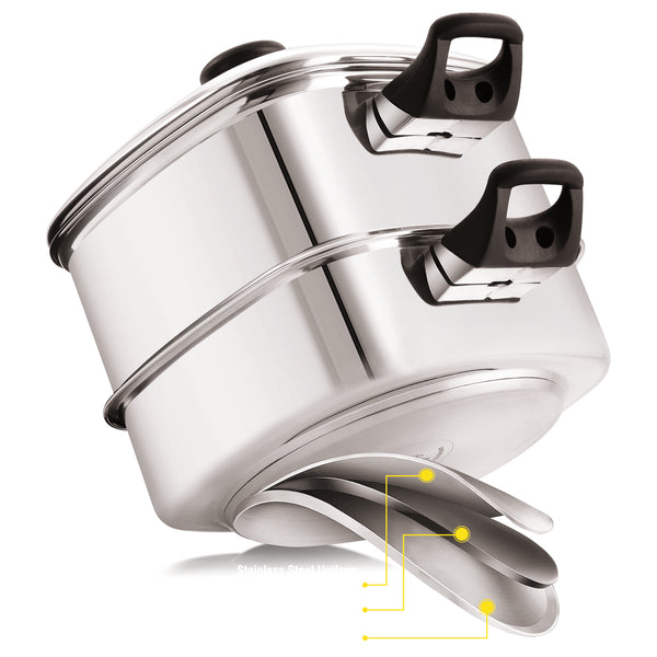 Multi Purpose Big Square Steamer with Triply Base