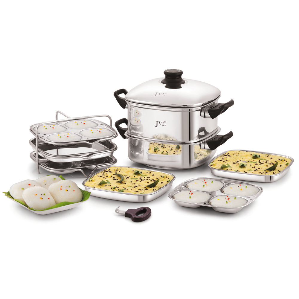 Multi Purpose Small Square Steamer with Triply Base